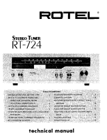 Rotel RT-724 - Technical manual 